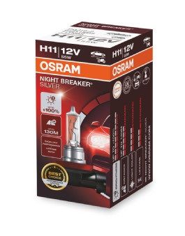 Автолампа H11 12V 55W NightBreaker Unlimited +110%