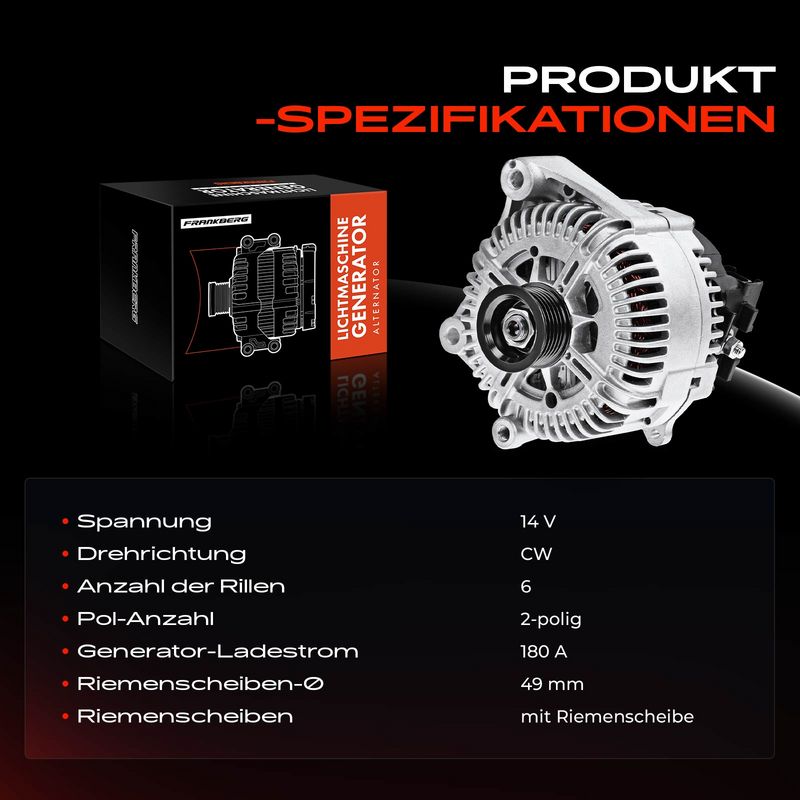 Frankberg 5481FB0001850 Alternator