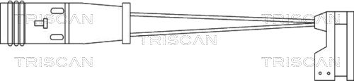 TRISCAN figyelmezető kontaktus, fékbetétkopás 8115 10009