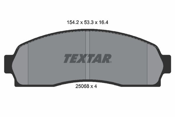 TEXTAR fékbetétkészlet, tárcsafék 2506801