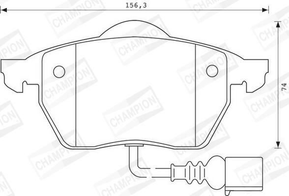 CHAMPION Plaquettes de frein à disque 571984CH