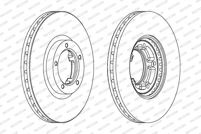 FERODO Disque de frein DDF848