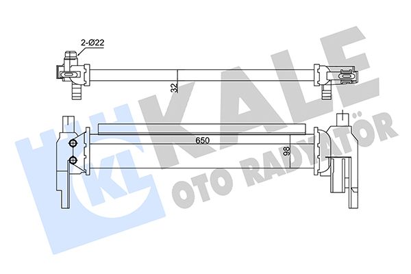 KALE Volkswagen інтеркулер Audi A3,Q2,Golf VII,Touran,Skoda Octavia IV,Yeti 1.2TSI/1.6TDI