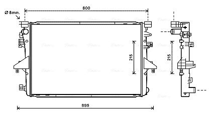 AVA QUALITY COOLING hűtő, motorhűtés VN2317