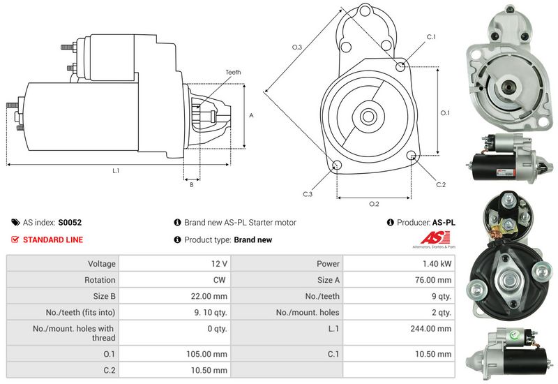 AS-PL S0052 Starter