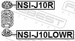 FEBEST NSI-J10LOWR Spring Seat