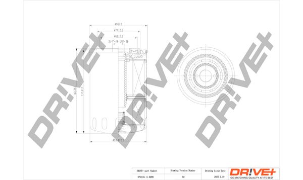 Оливний фільтр, Dr!Ve+ DP1110.11.0299