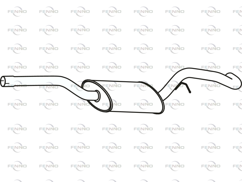 FENNO P23067 Centre Muffler