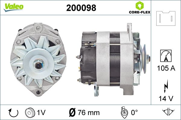 VALEO Dynamo / Alternator 200098