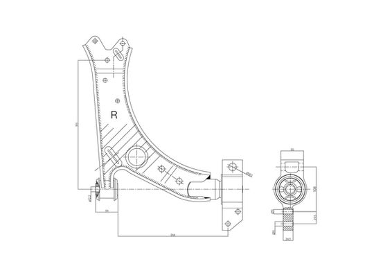 NAKATA N262-1005RH Control/Trailing Arm, wheel suspension
