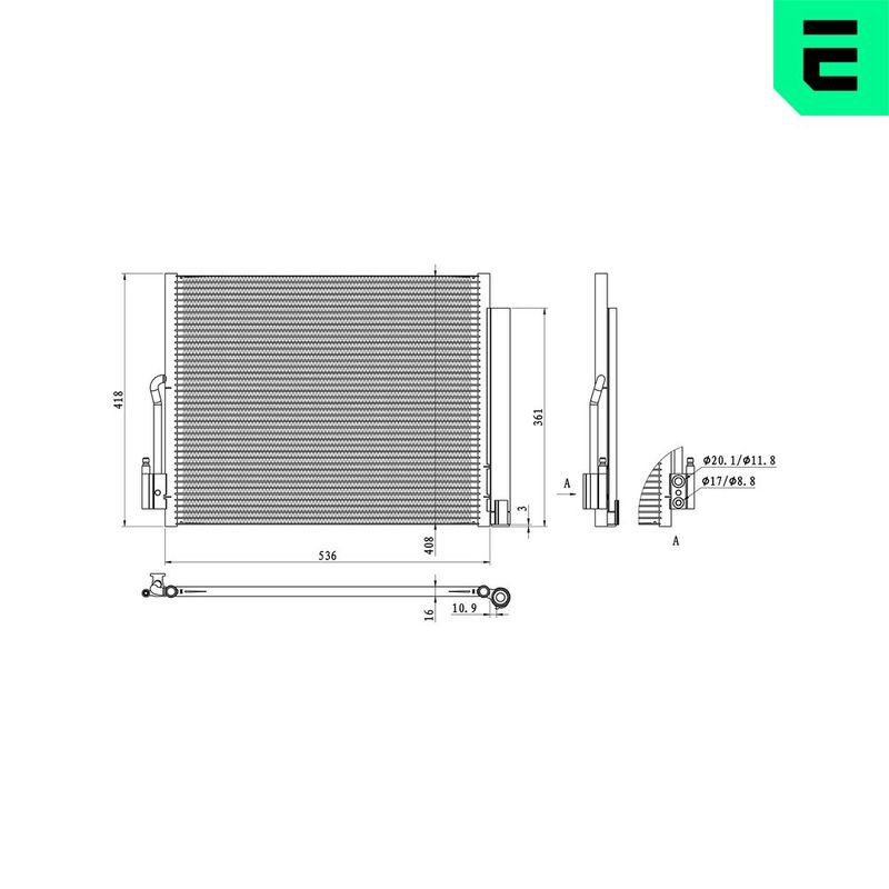 Condensator, climatizare ERA 667367