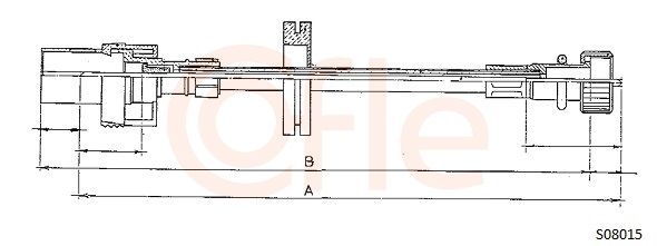 COFLE sebességmérő bovden 92.S08015