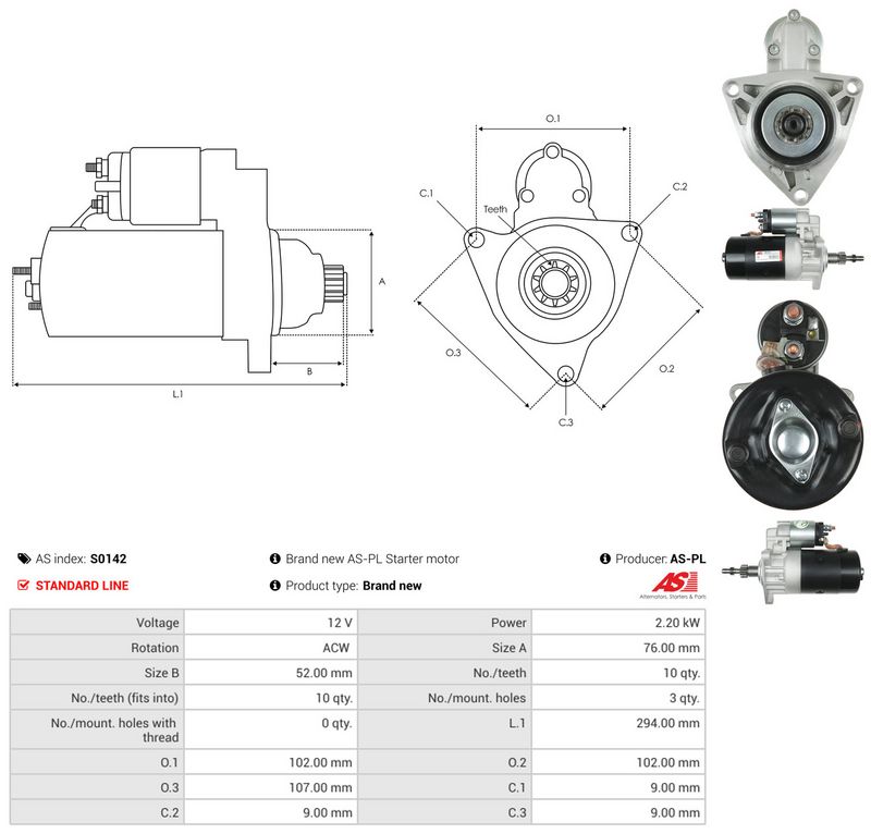 Starter, AS-PL S0142