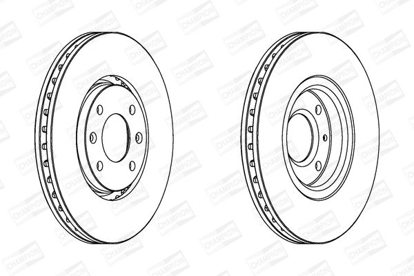 Тормозной диск CHAMPION 562131CH (комплект)