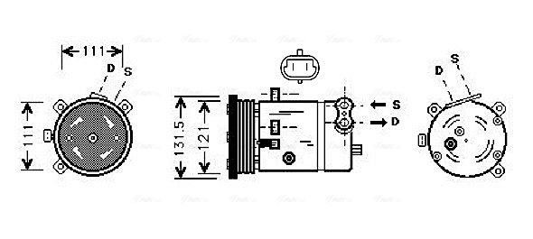 AVA QUALITY COOLING kompresszor, klíma DWAK038