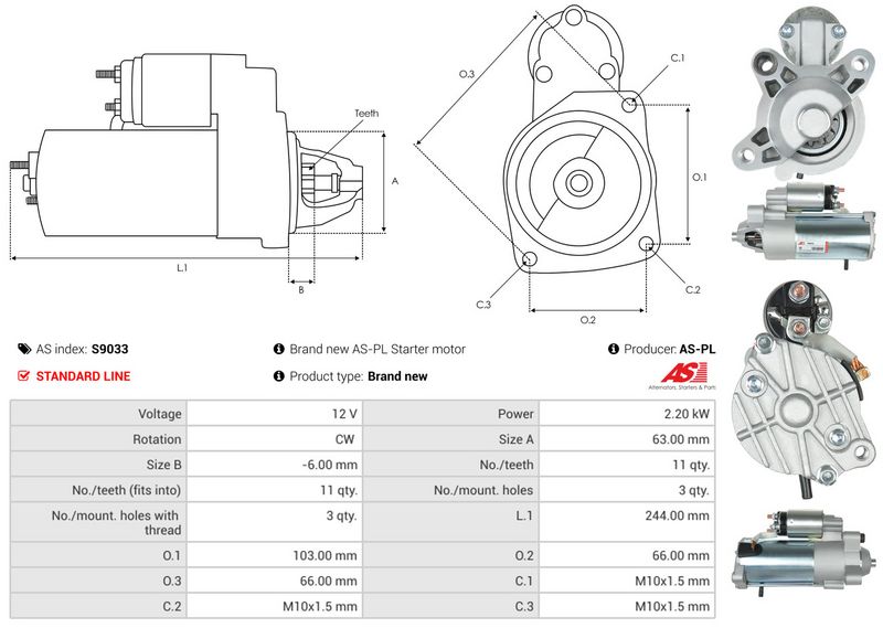 AS-PL S9033 Starter