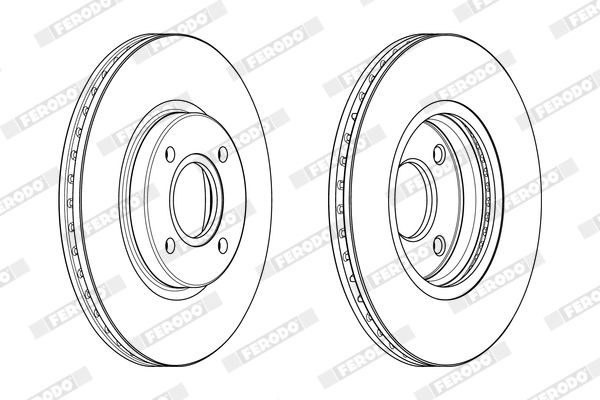FERODO Remschijf DDF2461C