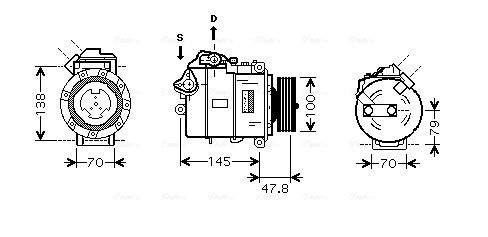 AVA QUALITY COOLING kompresszor, klíma BWK331