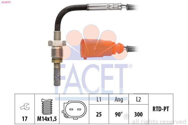 FACET Sensor, uitlaatgastemperatuur 22.0273