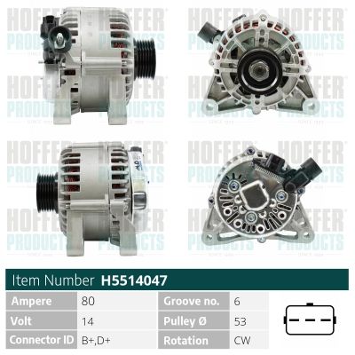 HOFFER generátor H5514047