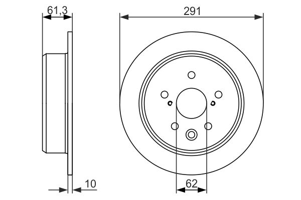 Тормозной диск BOSCH 986479657