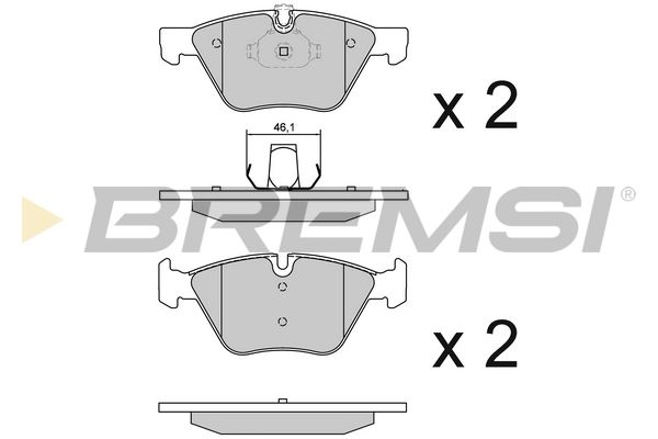 Гальмівні колодки пер. BMW 3(E90)/1(E81) 04-13 (ATE) (154,8x63,6x20)