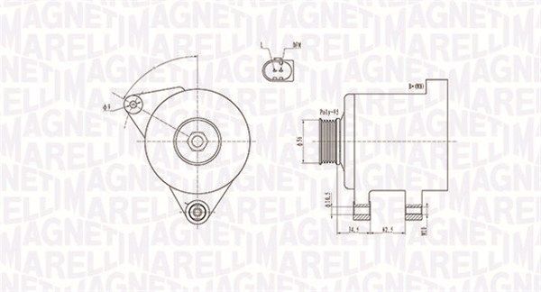 Генератор, Magneti Marelli 063731546010