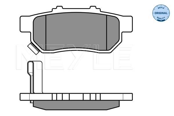 Комплект гальмівних накладок, дискове гальмо, Meyle 0252173813W