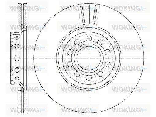 Гальмівний диск, Woking D6596.10