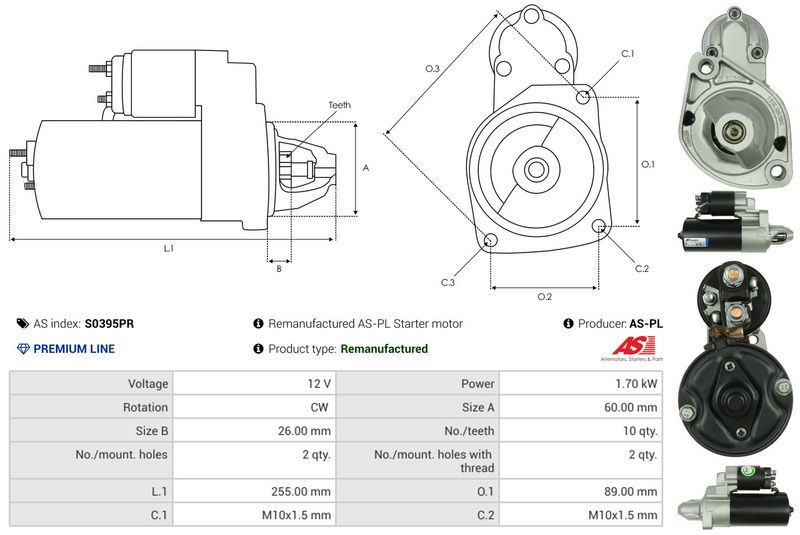 AS-PL S0395PR Starter