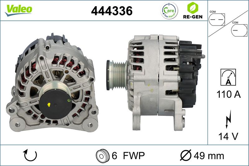 VALEO Dynamo / Alternator 444336