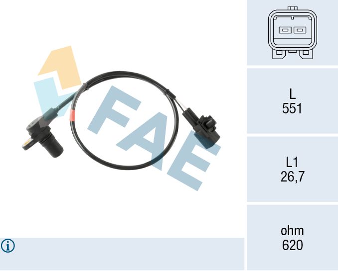 FAE érzékelő, sebesség/fordulatszám 76011