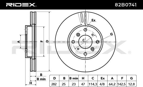 спирачен диск RIDEX