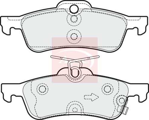 APEC Brake Pad Set, disc brake PAD1966