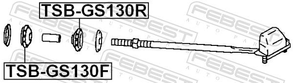 FEBEST TSB-GS130F Pakabos svirties įvorė