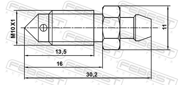 FEBEST 8870-004 Bleeder Screw/Valve, brake caliper