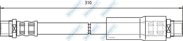 APEC Brake Hose BHO4034