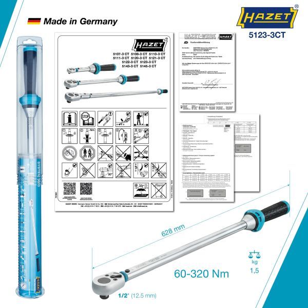 HAZET 5123-3CT Torque Wrench