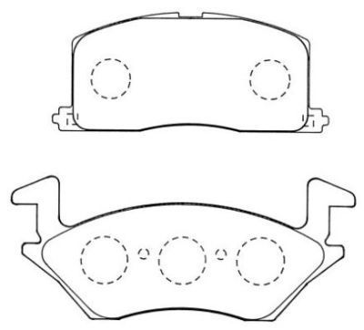 AISIN fékbetétkészlet, tárcsafék ASN-272