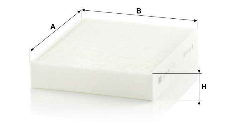 Filter, salongiõhk, MANN-FILTER CU 25 001