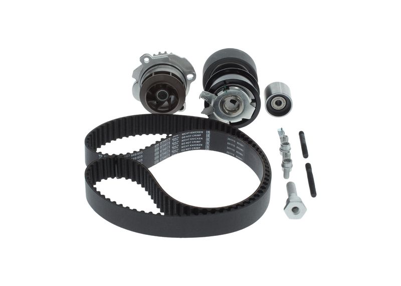 Timingset (riem + poelie + waterpomp) past: AUDI A3, A4 B7  SEAT ALTEA, ALTEA XL, LEON, TOLEDO III  SKODA OCTAVIA II, SUPERB II  VW GOLF PLUS V, GOLF V, JETTA III, LUPO I 1.2D/1.9D/2.0D 07.99-07.15