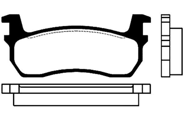 Kavo Parts Stabdžių trinkelių rinkinys, diskinis stabdys