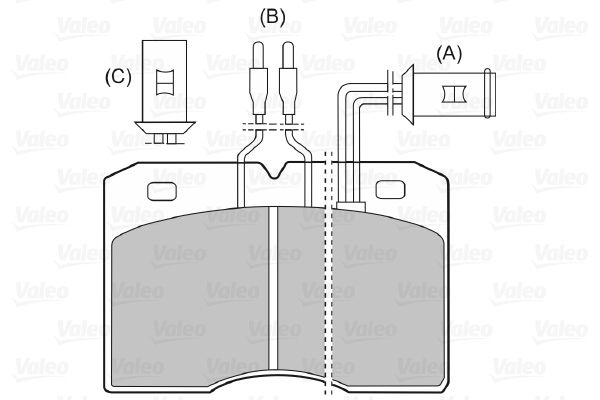 VALEO 598596 Brake Pad Set, disc brake