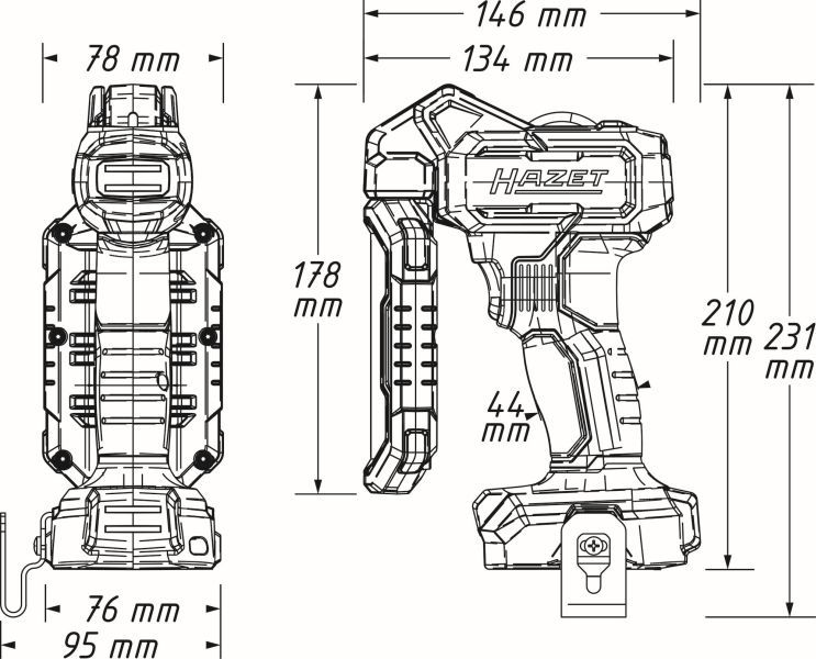 HAZET 9579-10 Hand lamp