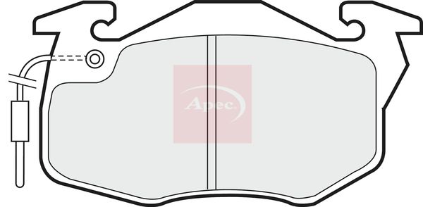 APEC Brake Pad Set, disc brake PAD471