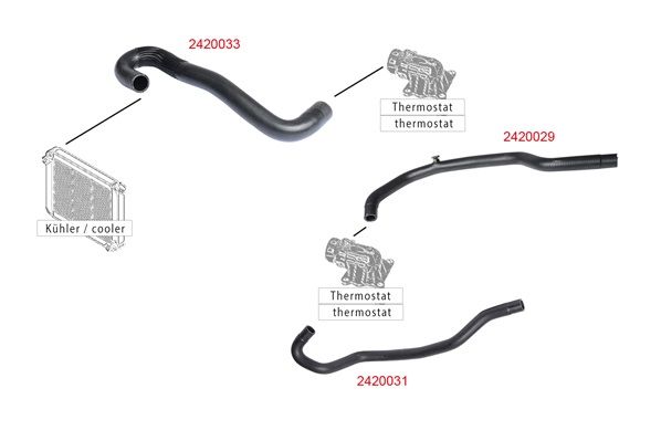 METZGER AUTOTEILE 2420033 Radiator Hose