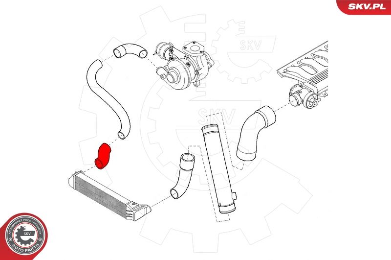 Шланг подачі наддувального повітря, Skv Germany 43SKV174