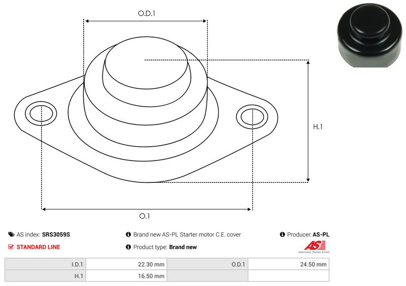 AS-PL SRS3059S Starter Lid, carburettor