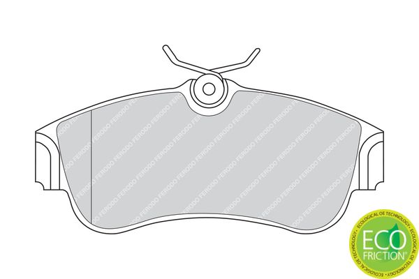 FERODO FDB604 Brake Pad Set, disc brake