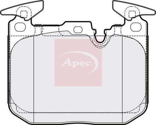APEC Brake Pad Set, disc brake PAD2170
